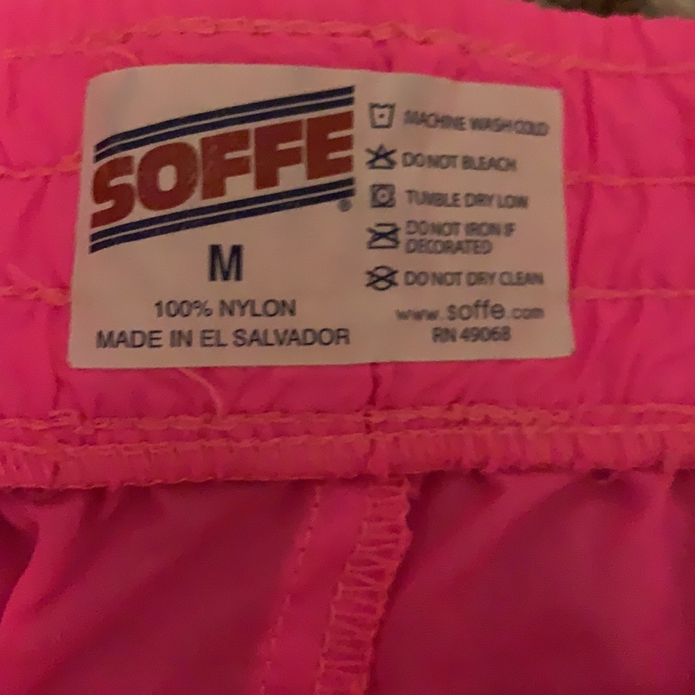 Neon pink soffe shorts - Picture 2 of 2